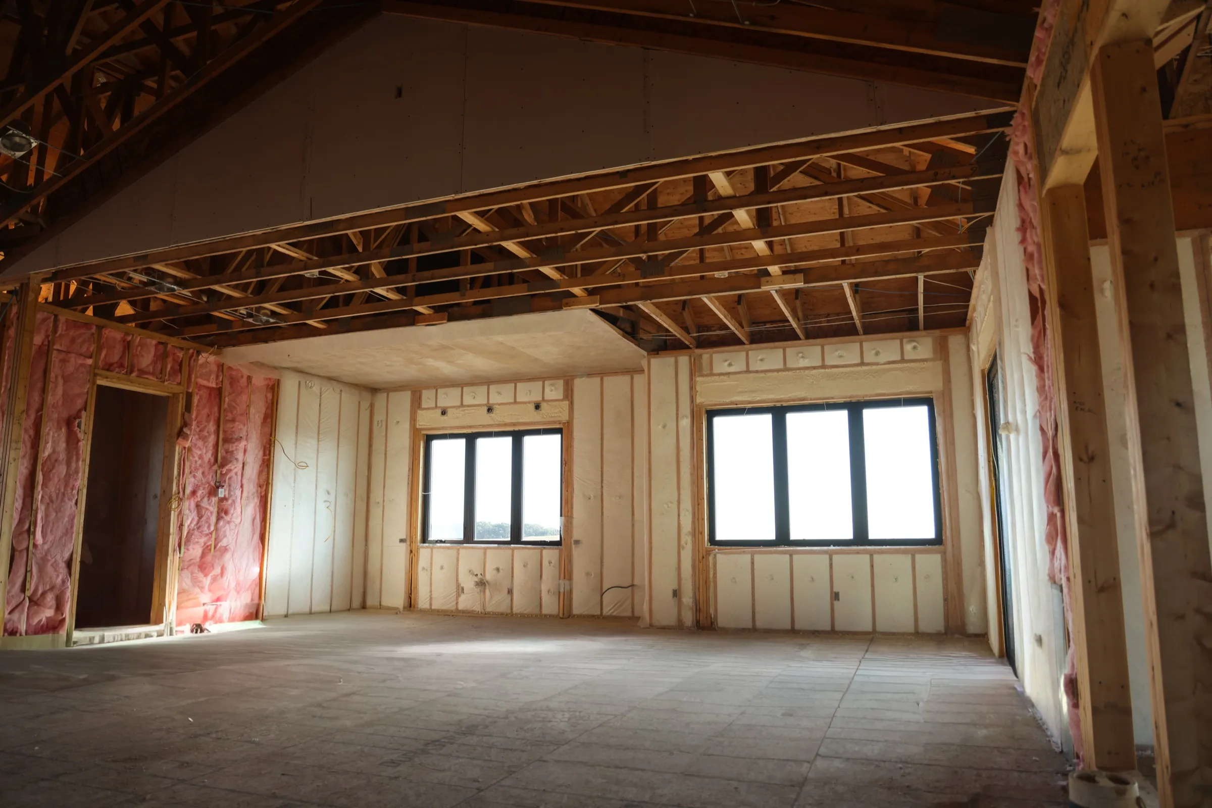 Attic & Roof Deck Insulation insulation work